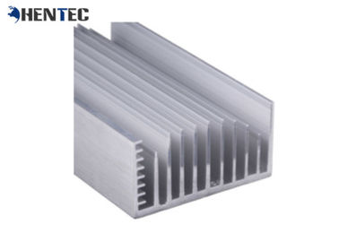 6005 Alloy Alodine Aluminum Heat Sink Extrusion Profiles With CNC Machining