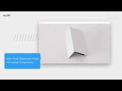 Anodisasi 6063 Profil Aluminium Industri yang Diekstrusi Tutup Listrik