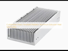 Profil Sink Panas Ekstrusi Aluminium Radiator Silver Anodized yang Disesuaikan