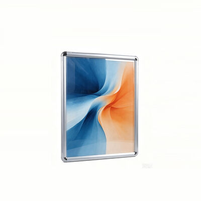 A4 Black Aluminium Snap Frame Wall Mounted Advertising Poster Frame