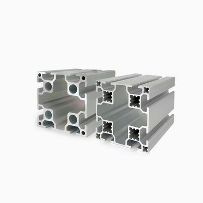 6063 6061 Alloy Customized CNC Machining Silvery Anodized Aluminum T Slot Profile for Conveyor Systems