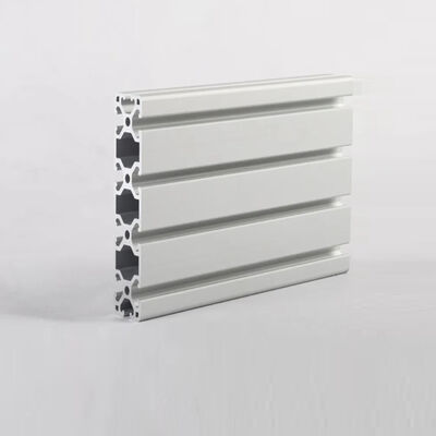 Silvery Anodized 6063 Alloy T Slot Aluminum Profile System for CNC Machine Frame