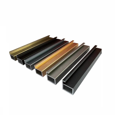 Anodizing 6005 Aluminum Extruded Curtain Wall Profile For Building Construction
