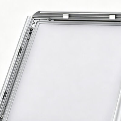 A4 Black Aluminium Snap Frame Wall Mounted Advertising Poster Frame