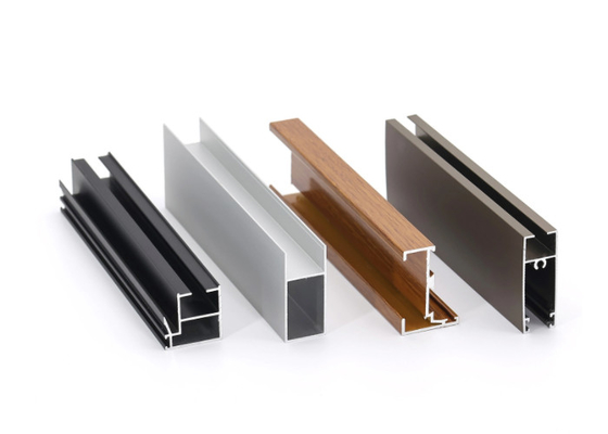 6063 T5 Aluminium Window Extrusion Profiles Mill Selesai Anti Gores