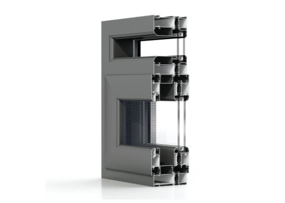Profil Ekstrusi Jendela Aluminium Anodized Dengan Terminal Strip
