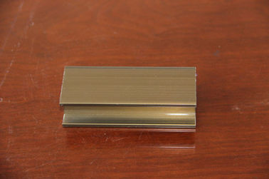 Persegi Aluminium Extrusions / Aluminium Alloy 6061 Profil Dengan Emas, Warna Silver