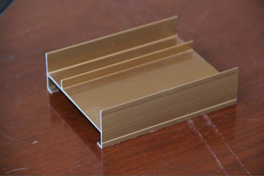 Kantor / Kamar Mandi Profil Aluminium Windows 6061, Profil Butir Kayu Dilapisi Aluminium Ekstrusi