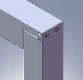 Screw Joint Alloy 6063 Aluminium Solar Panel Frame, Baja Dipoles Profil Aluminium Extruded