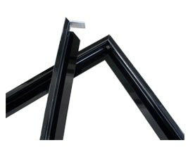 30x25 mm Hitam PVDF Aluminium Solar Panel Frame Dengan Pengeboran / Bending