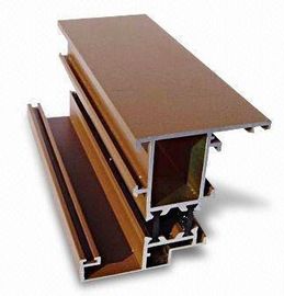 Mill Finish Aluminium Curtain Wall Profil Bronze / Hemat Energi Hitam