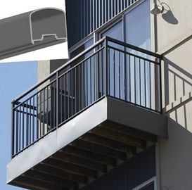 Luar Aluminium Hand Railings Untuk tangga, pegangan tangan eksterior