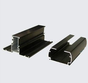 Drawbench / Kayu Transfer Aluminium Window Extrusion Profiles Dark Bronze Untuk Restaurant