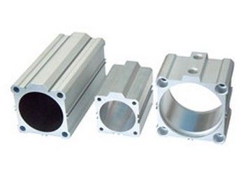 6000 Series Industri Aluminium Profil / Aluminium Extruded Cylinder Shell Dengan Mesin CNC