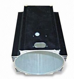 6005 T6 Bronze / Black Profil Aluminium Industri, Solar PV Extruded Cylinder Shell