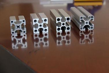 6061 Silver Industrial Aluminium Profile System Untuk Mesin