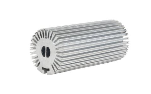 Profil Ekstrusi Heatsink Aluminium Anodized Perak LED Heat Sink 6061 T5