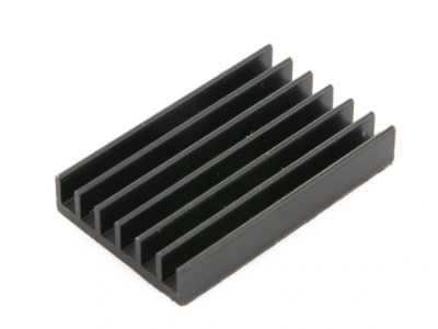 Profil Heat Sink Diekstrusi Hitam Anodized Heat Sink Permukaan Disikat 6061