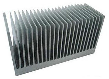 Fluorocarbon Powder Spray Coated Aluminium Extrusion Heatsink Untuk Radiator Aluminium