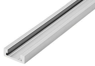 Profil aluminium konstruksi anodized aluminium ekstrusi saluran dinding tipis u jenis