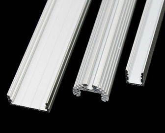 6063 - T5 Konstruksi Aluminium Profil Saluran Ekstrusi Dengan PVDF / Powder Coating