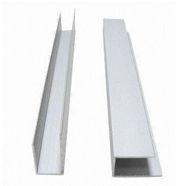 Aluminium U Saluran Ekstrusi Konstruksi Profil Aluminium 6063, 6061, 6005