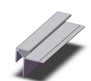 6060/6005 Aluminium Ekstrusi Sudut Tipis Dinding Dengan Mesin CNC