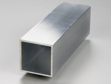 Perak Aluminium Profil Ekstrusi Rectangular Tabung Thin Wall Extruded Aluminium Shapes