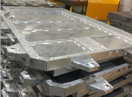 Chassis Kendaraan Listrik / Aluminium Die Casting Parts / Penutup Baterai EV