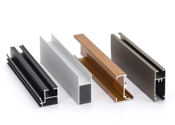 Profil Ekstrusi Aluminium Elektroforesis 6063 / Profil Konstruksi T5