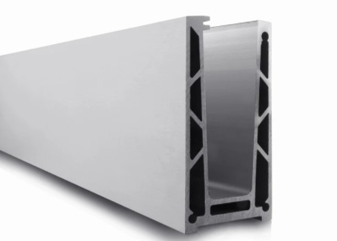 Anodized Aluminium Hand Railing U Channel Glass Alloy 6063 T5