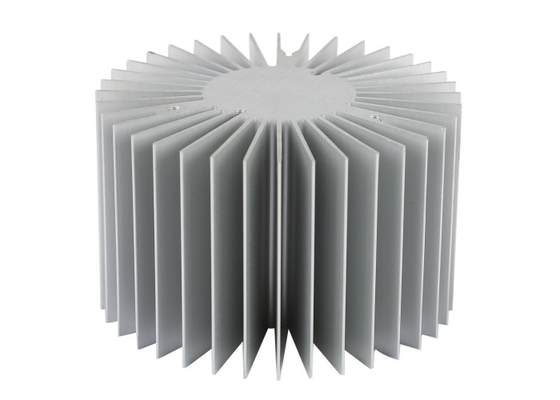 Profil Heat Sink Aluminium Ekstrusi Ringan Pengeboran Pasir Untuk Ketahanan yang Ditingkatkan