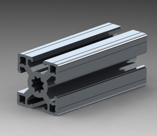 OEM Aluminium Ekstrusi Profil Extruded Aluminium Channel Dengan Pengeboran / Cutting