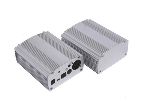 Percetakan layar sutra Aluminium Ekstrusi Untuk Elektronik / Customized Power AMP Box / OEM Circuit Enclosure