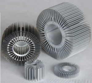 OEM Customized LED Aluminum Heatsink Extrusion Profiles , Heat Sink / Radiator