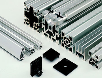 40 * 40MM Extruded Aluminium Profiles Untuk Jalur Perakitan Industri