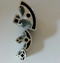 6063 T4 Industri Extruded Aluminium Profile Dengan Pelapisan Elektroforesis