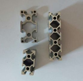 Silvery Profil Aluminium Industri Anodized, Aluminium Alloy 6063 Ekstrusi