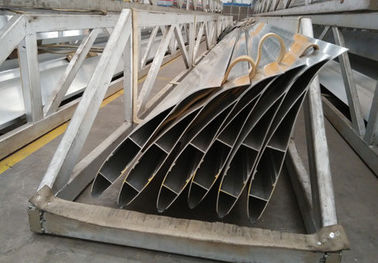 Silvery Powder Painted Exhaust Fan Blades / Ceiling Fan Blade Profil