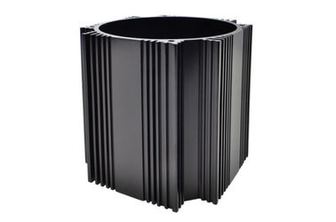 kustom Hitam Anodized Aluminium Cylinder Shell Aluminium Cylinder ISO9000