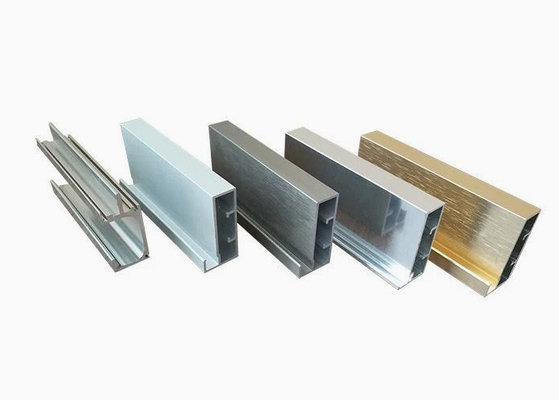 Anodisasi Cerah Profil Ekstrusi Aluminium Industri Mesin CNC Disesuaikan