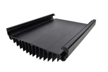 Hitam Ekstrusi Aluminium Anodized Untuk Elektronik / Listrik Tutup