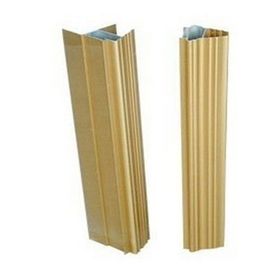 10 um Anodized 6063-t5 Extruded Aluminium Profiles Untuk Sliding Doors Light / Dark Titanium