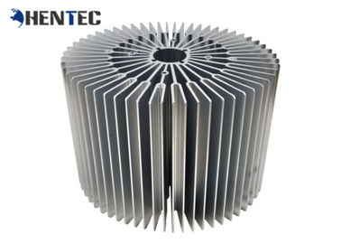 Sunflower Heat Sink Profil Aluminium Ekstrusi Standar Untuk Lampu Led, Anodized