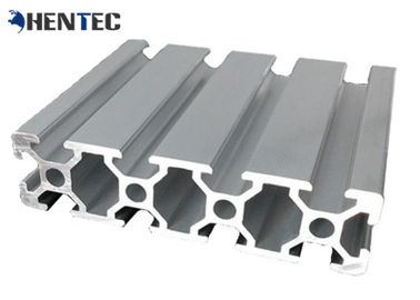 T - Slot Profil Aluminium Ekstrusi Industri. Perawatan Silvery Anodized Suface