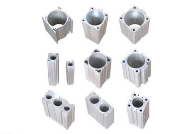 Silvery Anodized Aluminium Profil Industri Cylinder Shell DIN Standard