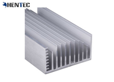 6005 Paduan Alodine Aluminium Heat Sink Extrusion Profiles Dengan CNC Machining