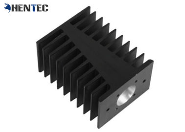 Warna Hitam Anodized Profil Aluminium Industri Disesuaikan Aluminium Heat Sink