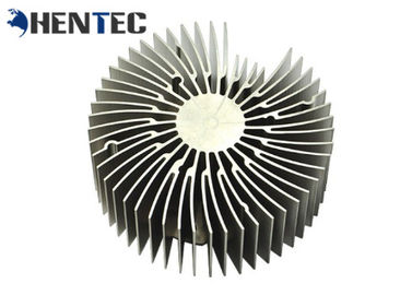 Durable Silvery Anodized Aluminium Heatsink Extrusion Profiles Untuk Lampu Led