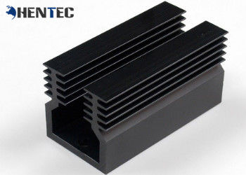 Auto Parts LED Aluminium Heatsink Ekstrusi Profil Dalam Warna Hitam 6005 Alloy